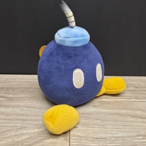 Super Mario Bros - Bomb Plush BOB-OMB Stuffed Toy - Nintendo 6" Plush - Picture 2 of 10